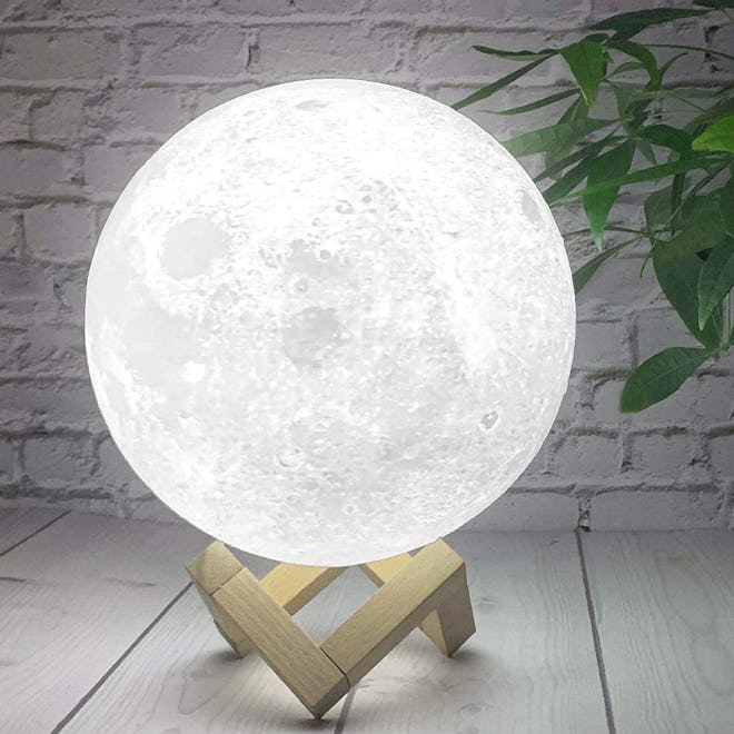 AED 3 Color Moon Lamp with Stand and Remote Control