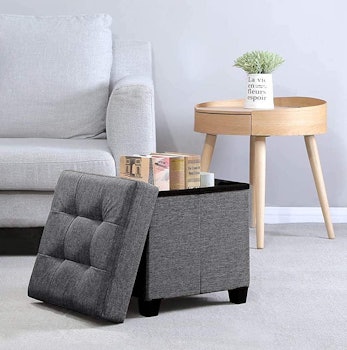 SONGMICS Collapsible Storage Ottoman