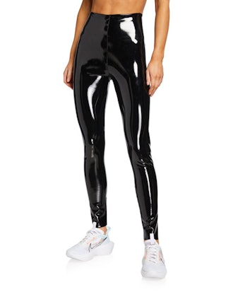 Commando Classic Patent Faux-Leather Firming Leggings