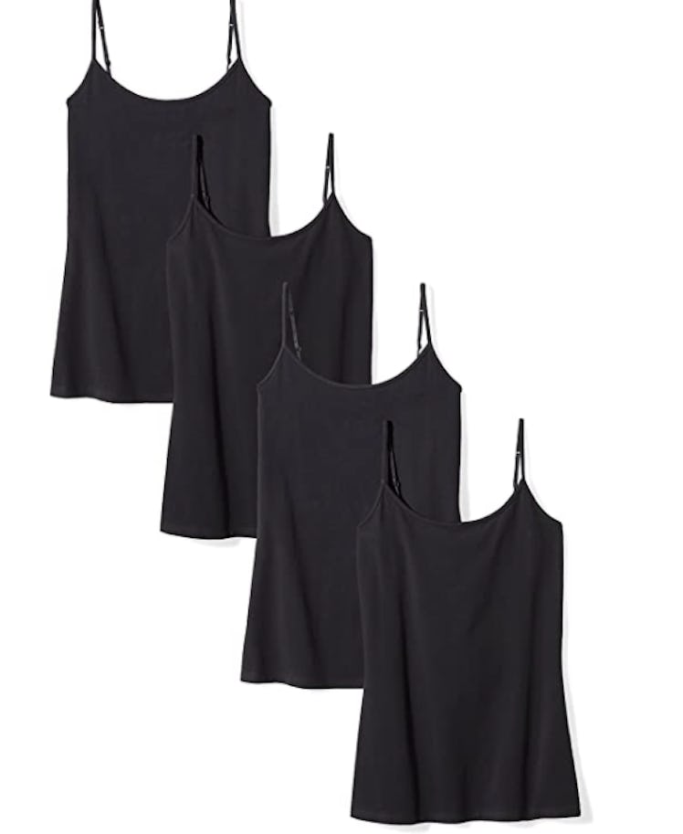 Amazon Essentials Slim-Fit Camisoles, 4-Pack