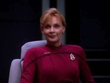 Captain Beverly Picard, from an alternate future in TNG’s finale, “All Good Things...”
