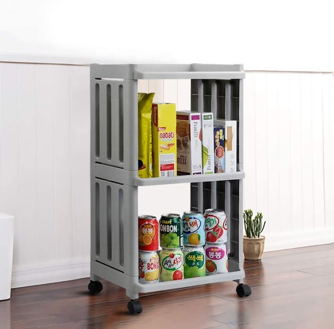 Vcansay 3 Tiers Rolling Storage Trolley 