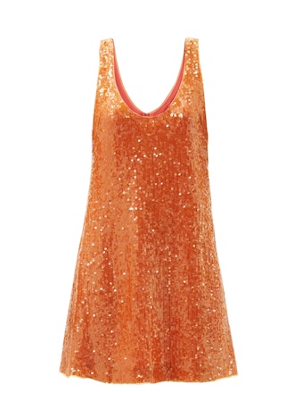 Galvan Delirium Sequinned-Crepe Mini Dress