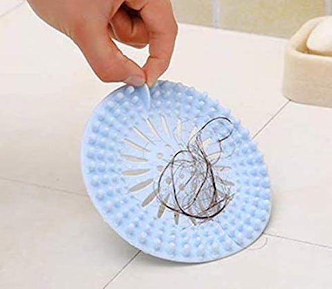 Gotega Silicone Hair Catching Shower Drain Cover