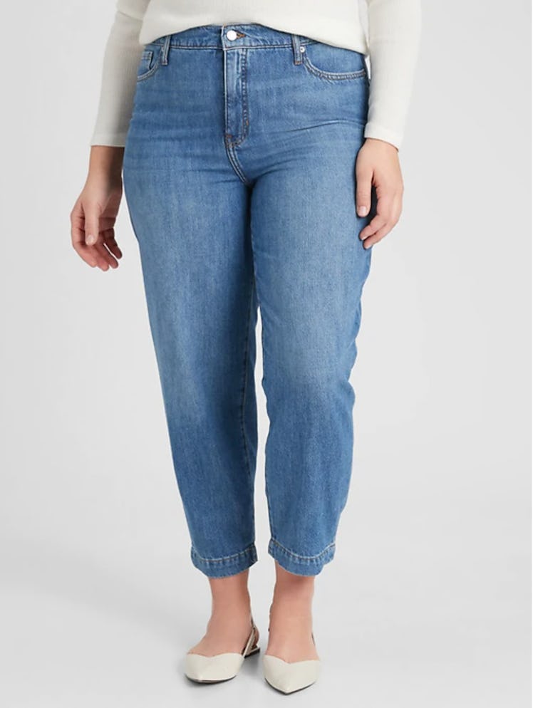Medium Wash Barrel Jeans