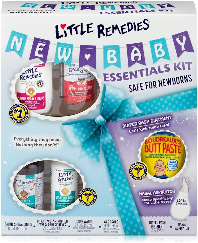 Little Remedies New Baby Essentials Kit, 6 Piece Kit for Baby's Nose & Tummy