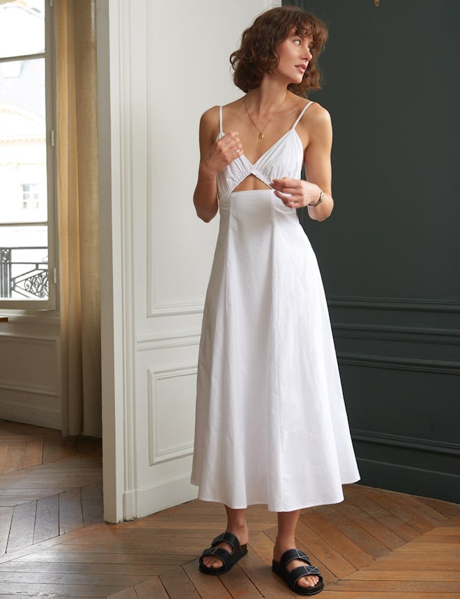 Santorini White Cut Out Dress