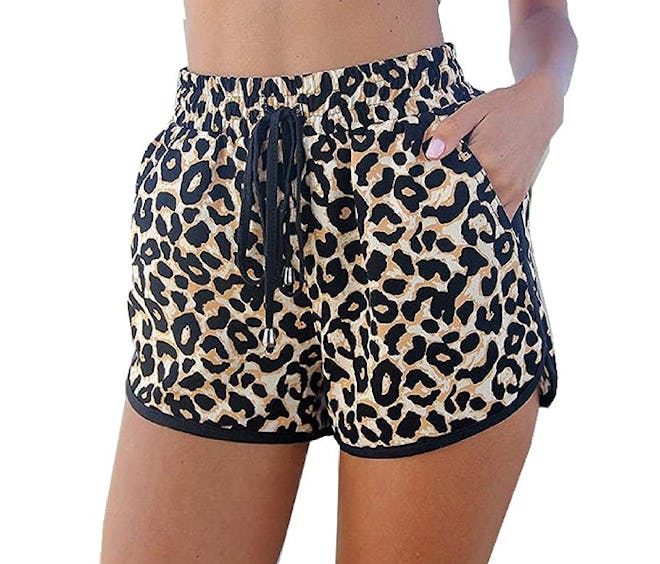 Kafeimali Leopard Beach Shorts