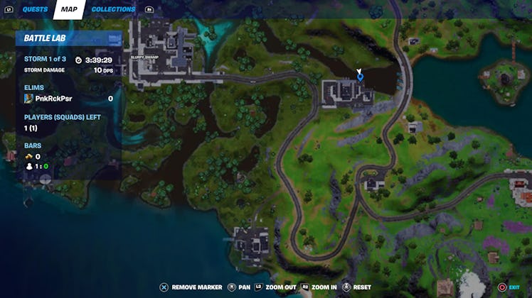 fortnite graffiti location 1 map