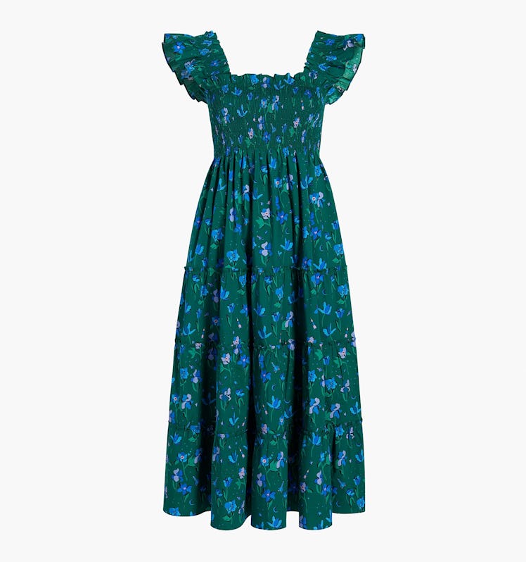 The Ellie Nap Dress in Emerald Space Floral
