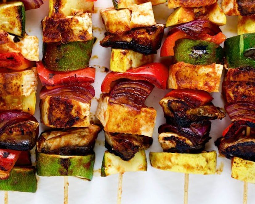 summer BBQ tofu kebabs