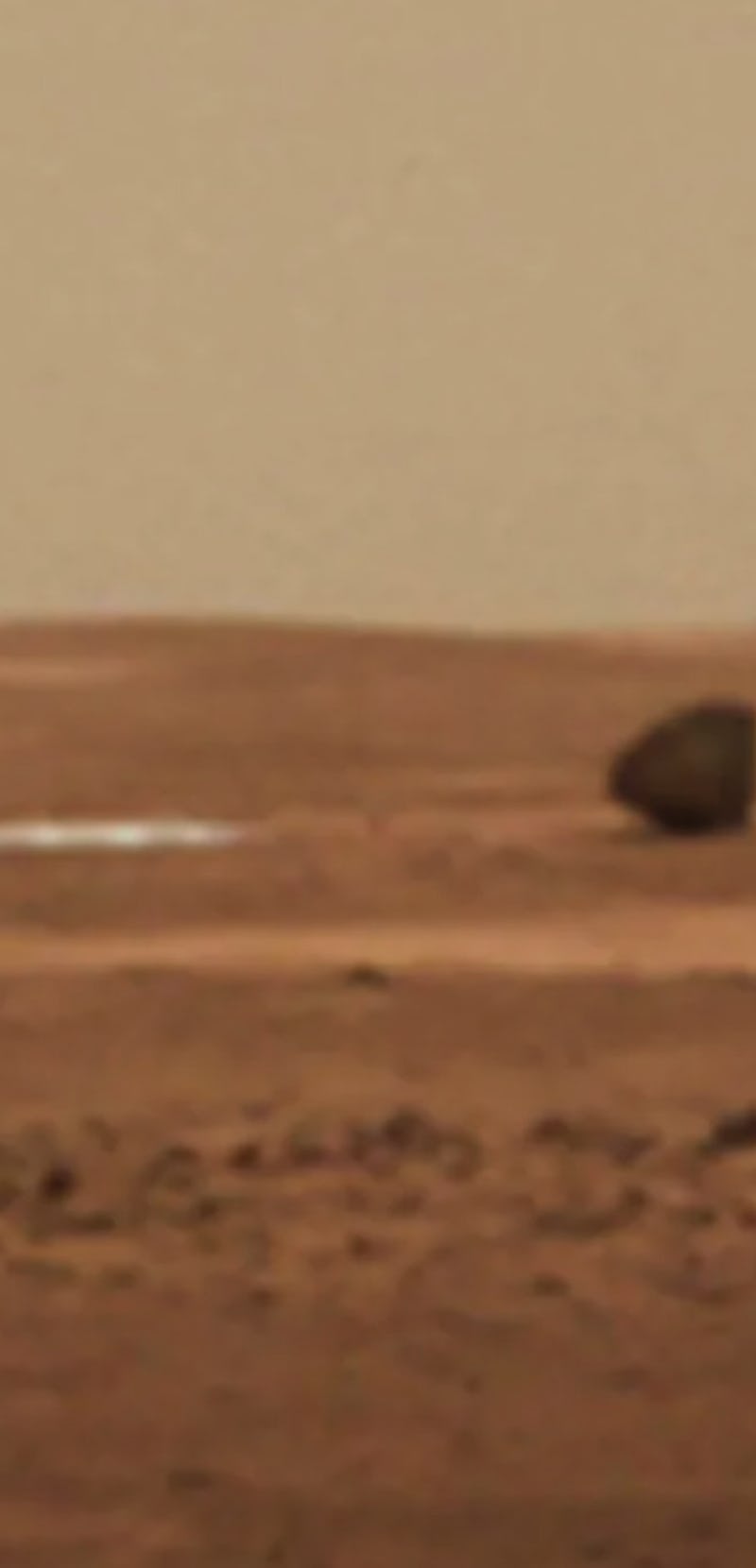 zhurong landing shell and parachute on Mars