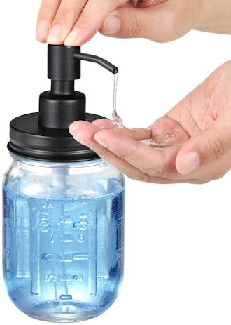 Amolliar Mason Jar Liquid Soap Dispenser (2-Pack)
