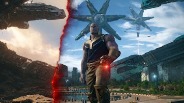 Thanos on Titan in Avengers: Infinity War
