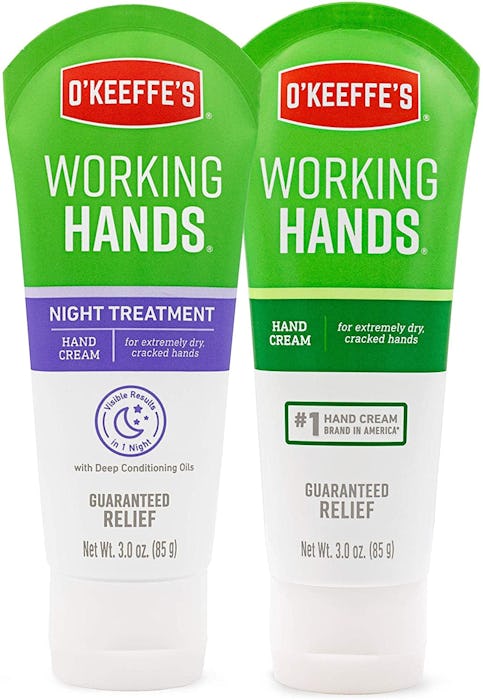 O'Keeffe's Working Hands Hand Cream and Night Treatment Hand Cream (3-Oz Tube)