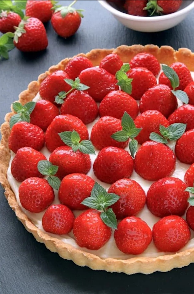 strawberry cream cheese tart