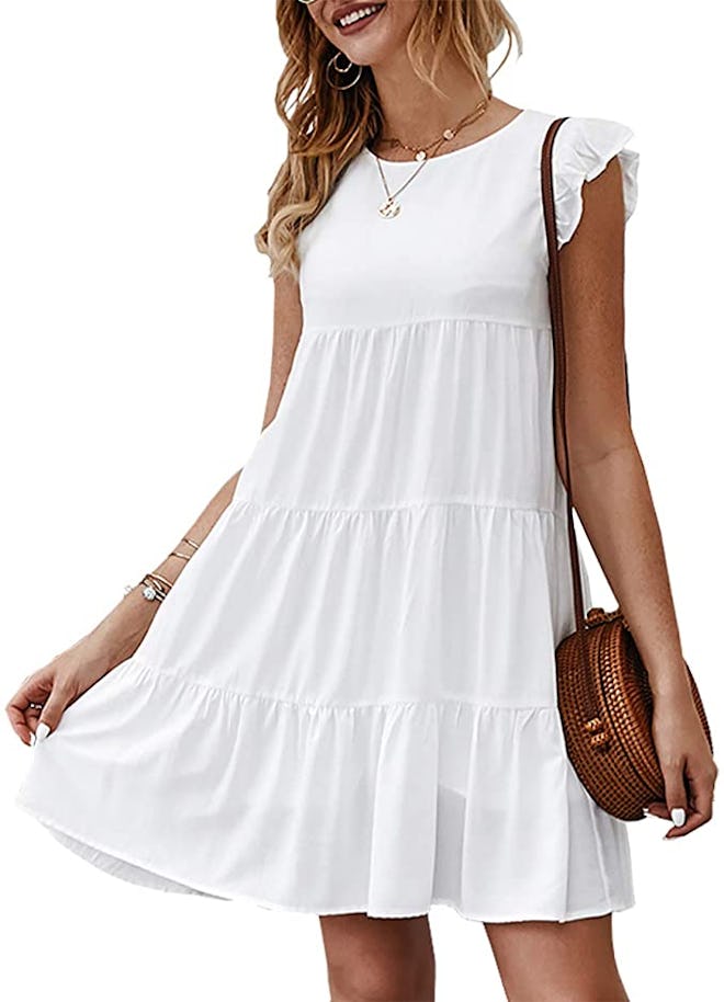 KIRUNDO Flowy Tiered Summer Dress