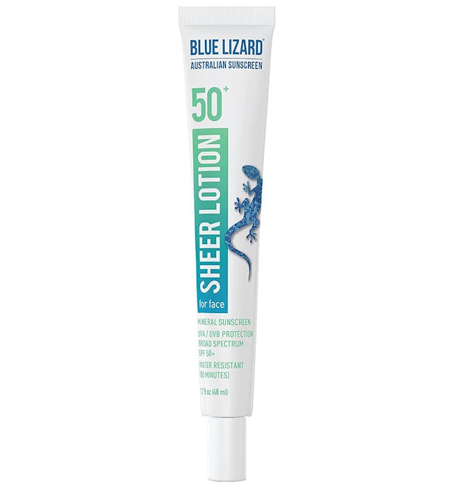 Blue Lizard Sheer Mineral Sunscreen Lotion For Face SPF50+