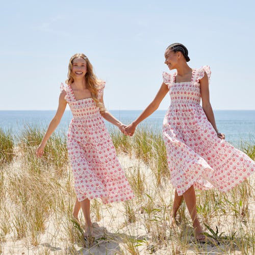 Models wearing Hill House Home Nap Dresses.