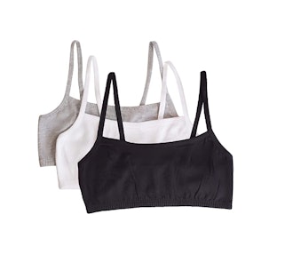 Fruit of the Loom Spaghetti strap Pullover Sports Bra (3-Pack)