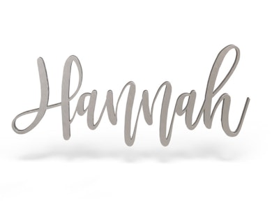 Hannah Font - Wooden Monogram Sign