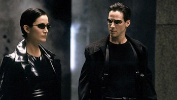Neo and Trinity in The Matrix