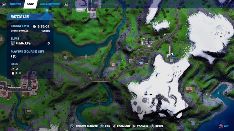 fortnite graffiti location 3 map