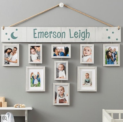 Wallverbs™ Baby Love Personalized Hanging Picture Frame Set