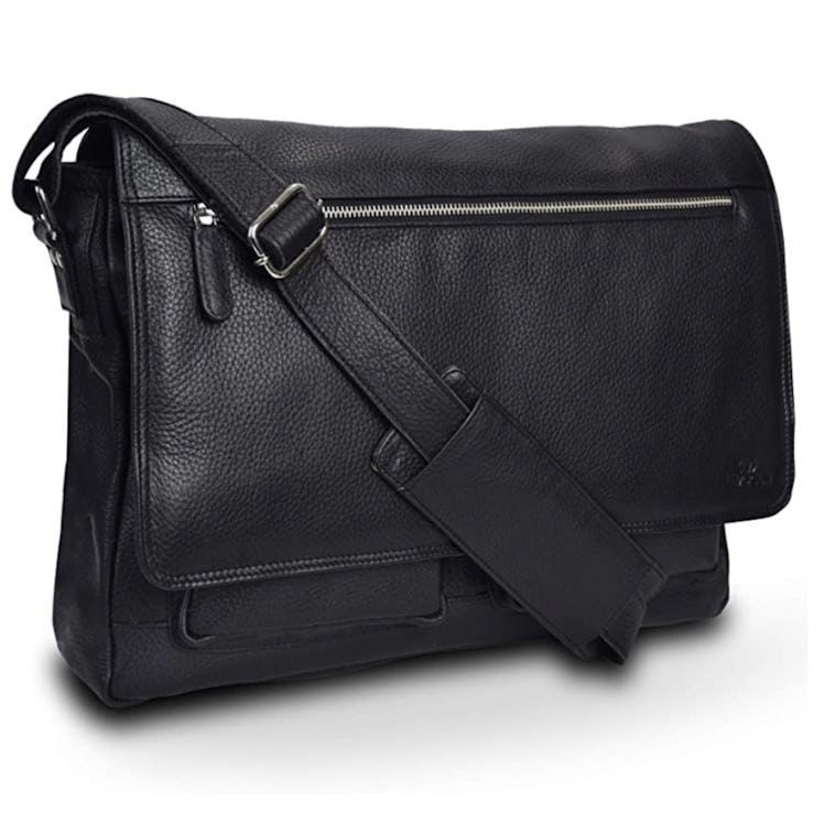 LEVOGUE Leather Messenger Bag
