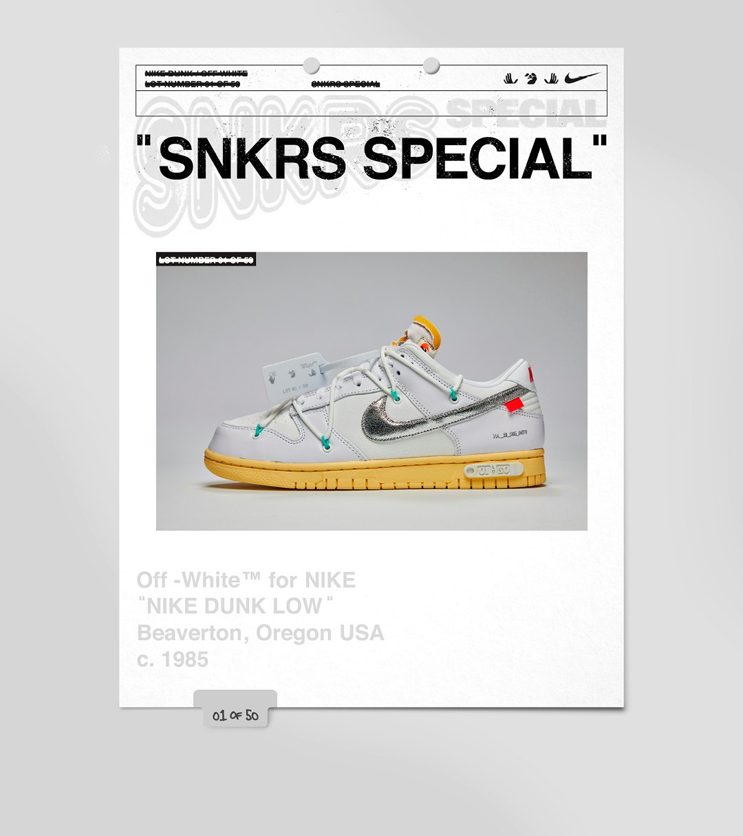 snkrs app off white release