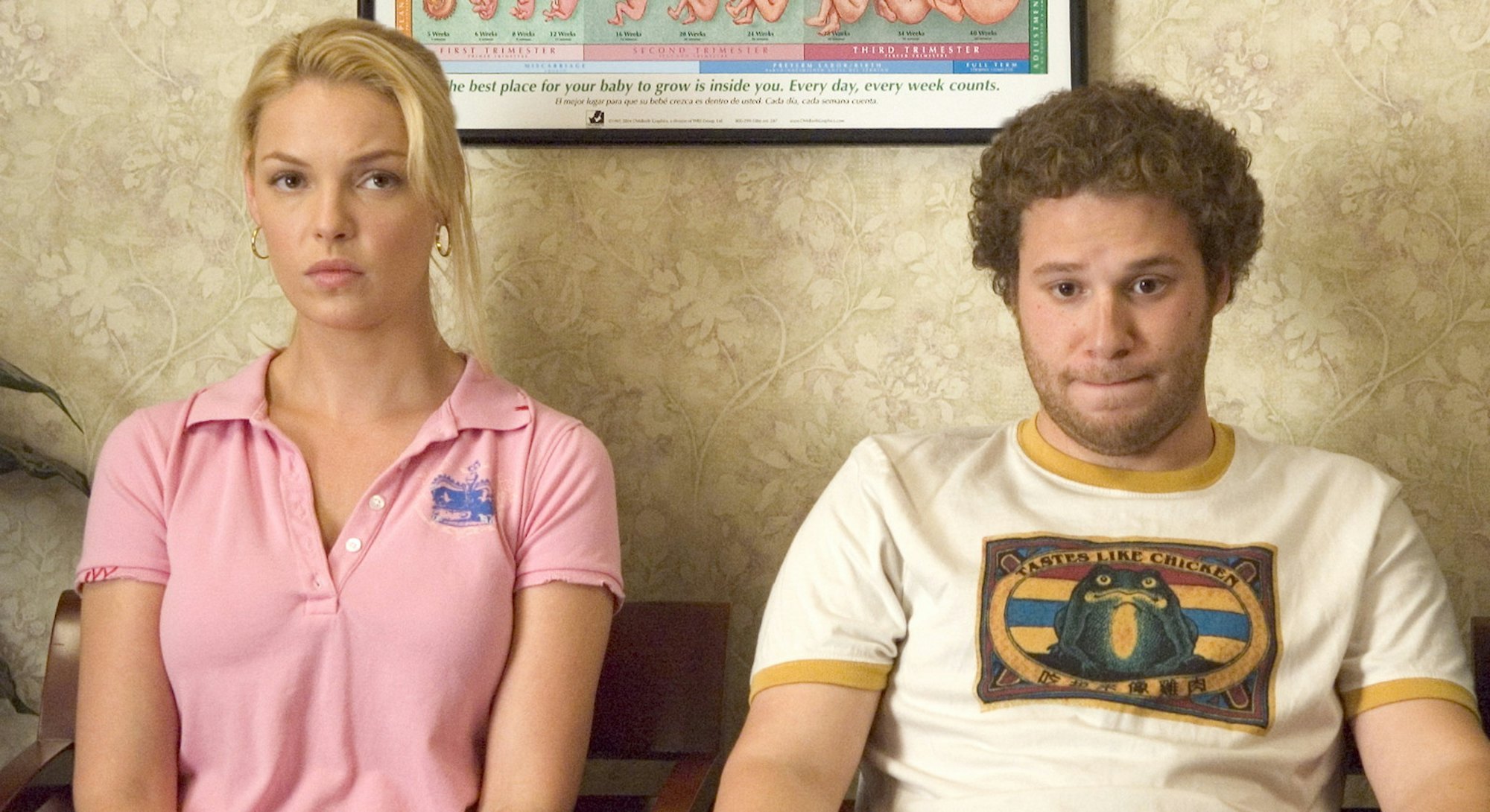 Seth Rogan unexpectedly becomes a father after a one night stand in "Knocked Up."