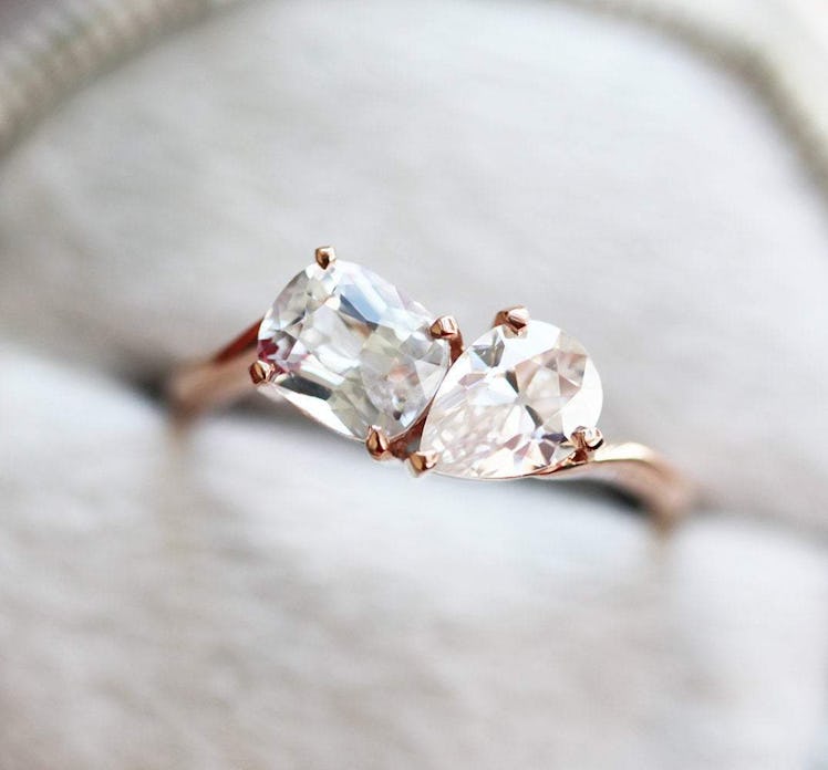 Alexandra Two Stone Diamond Ring 