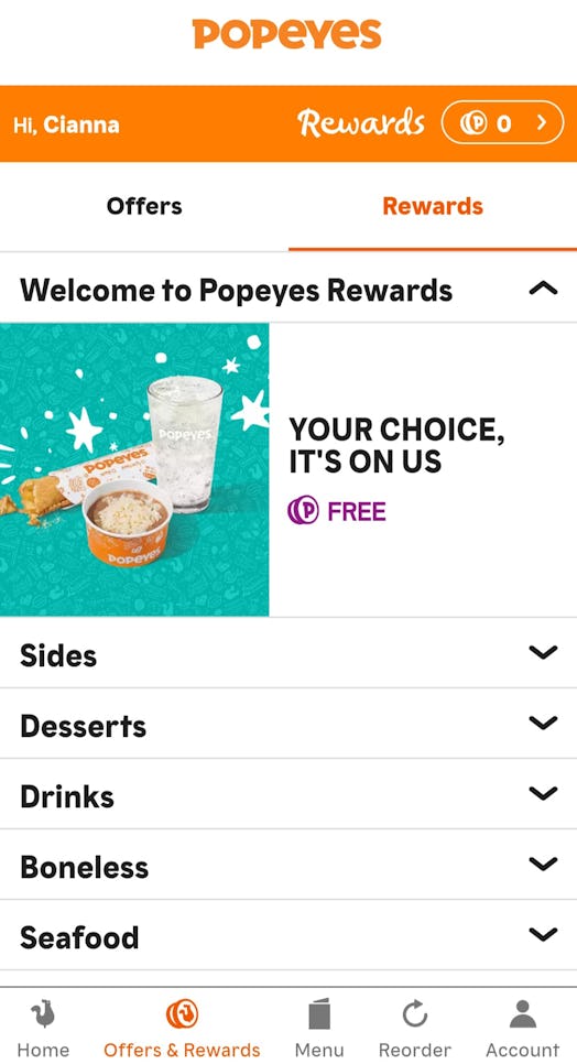 Here's how to get Popeyes Rewards to score deals like $1 happy hour sides and more.