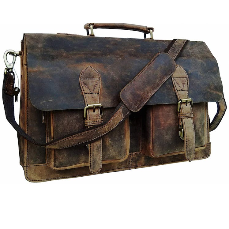 Cuero Buffalo Leather Messenger Bag 