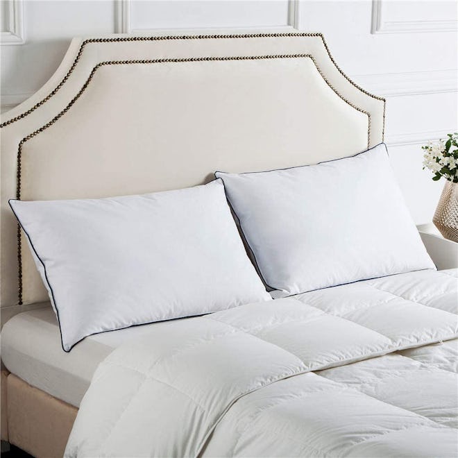Puredown Premium White Goose Feather Pillows (2-Pack)