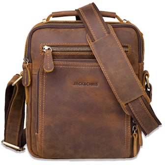Jack & Chris Leather Messenger Bag