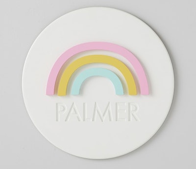 Personalized Rainbow Wooden Plaque