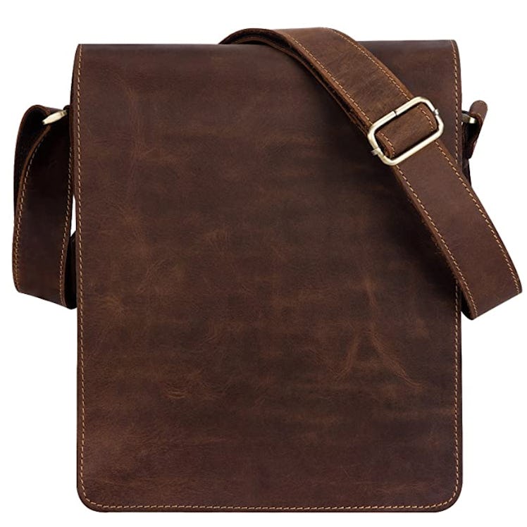 Kattee Leather Flapover Messenger