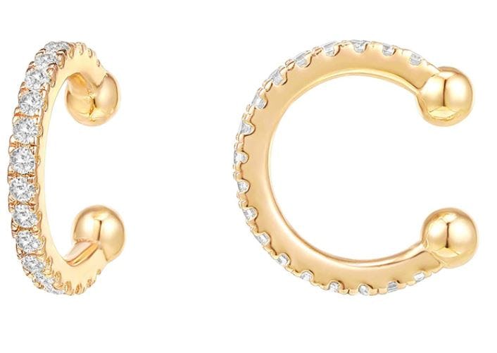 PAVOI Round Huggie Ear Cuff