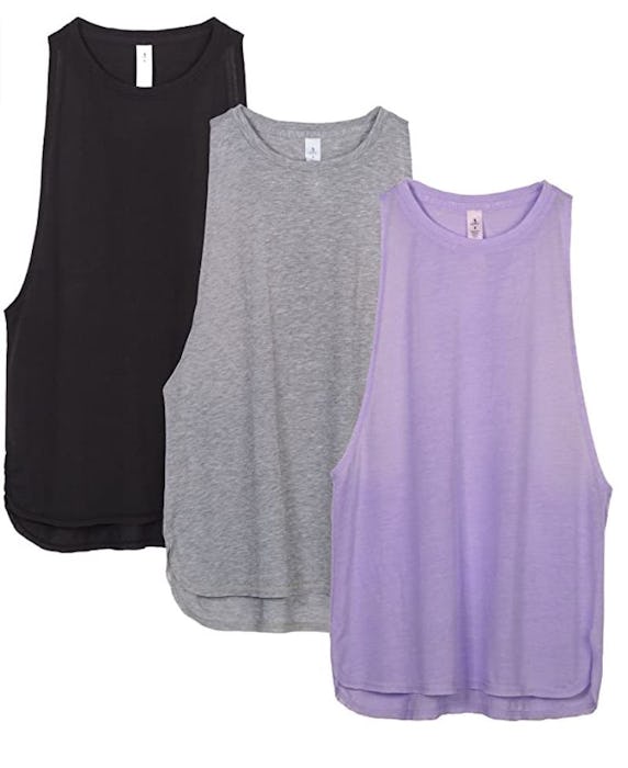 icyzone Workout Tank Tops (3-Pack)