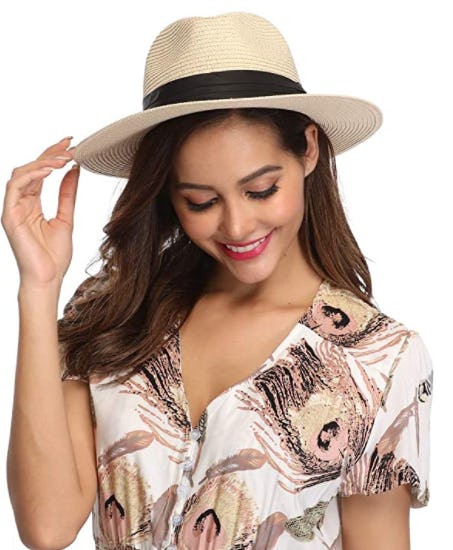 Lanzom Straw Sun Hat