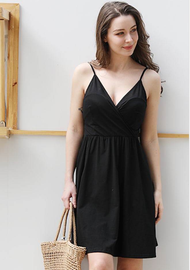 STYLEWORD Spaghetti Strap Swing Dress 