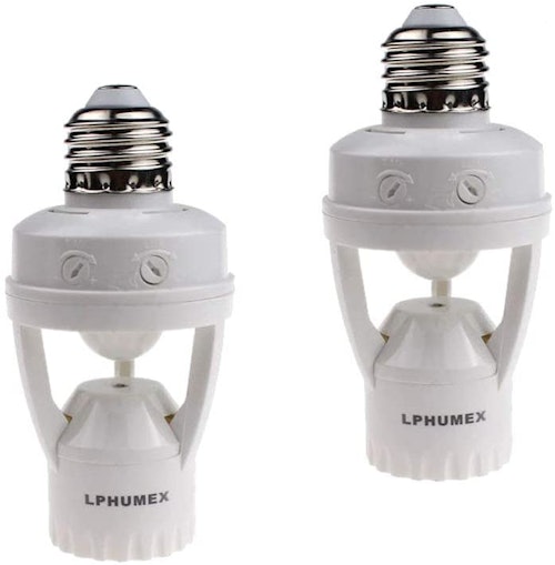 LPHUMEX Motion-Activated Light Socket (2-Pack)