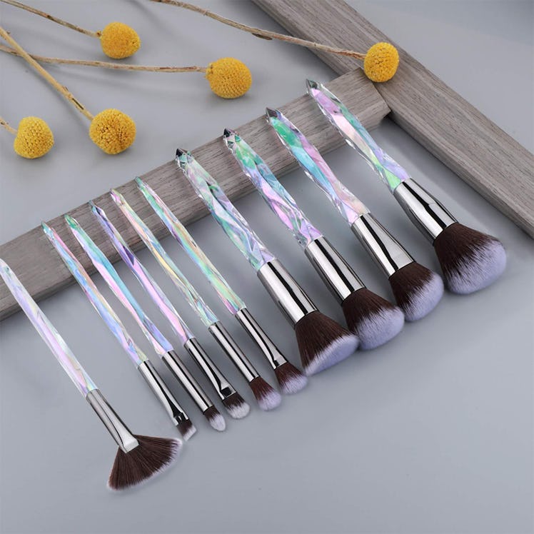 Adpartner Makeup Crystal Style Makeup Brush Set (10 PCS)