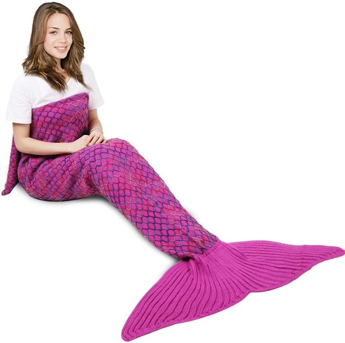 AmyHomie Medmaid Tail Blanket