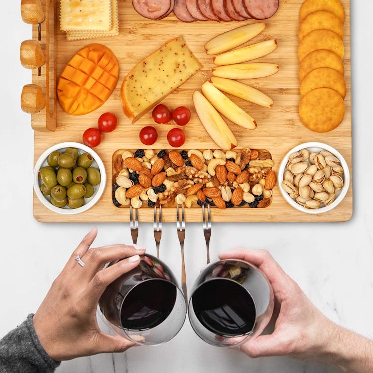 Royamy Bamboo Cheese Board Set 