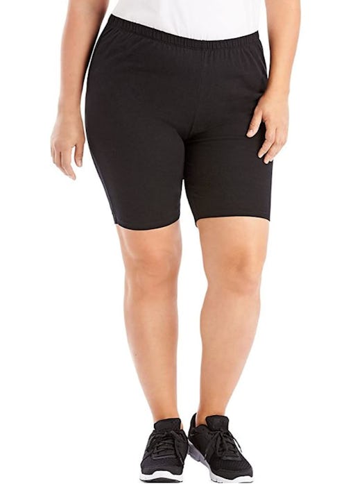 JUST MY SIZE Stretch Cotton Jersey Bike Shorts