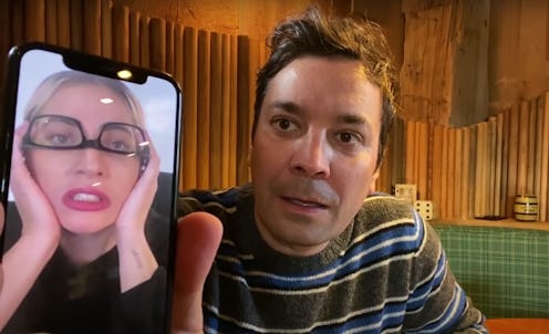 Lady Gaga and Jimmy Fallon on The Tonight Show.