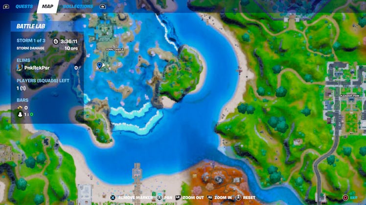 fortnite artifact location 3 map