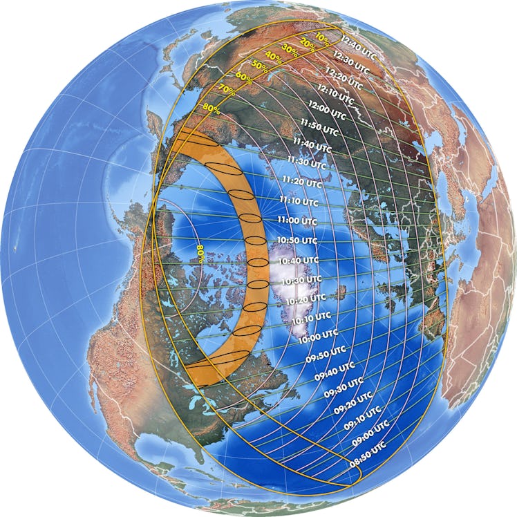 2021 annular solar eclipse map